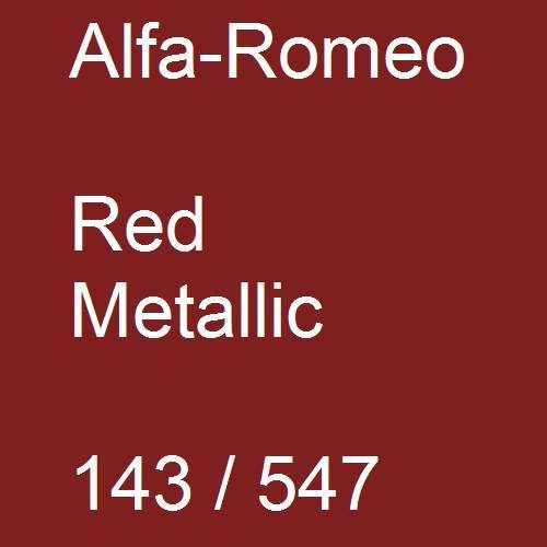 Alfa-Romeo, Red Metallic, 143 / 547.